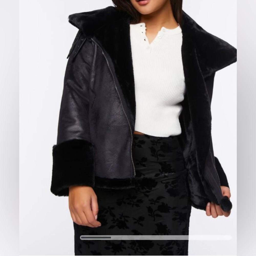 Forever 21 moto biker jacket